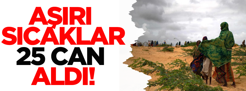 Aşırı sıcaklar 25 kişinin ölümüne sebep oldu