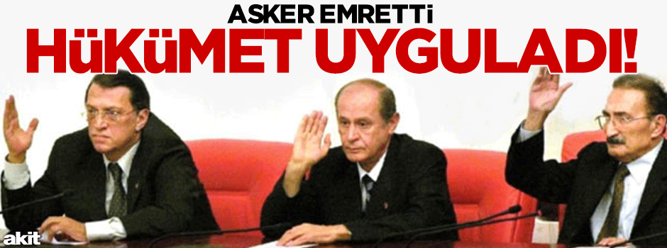 Asker emretti Anasol-M uyguladı
