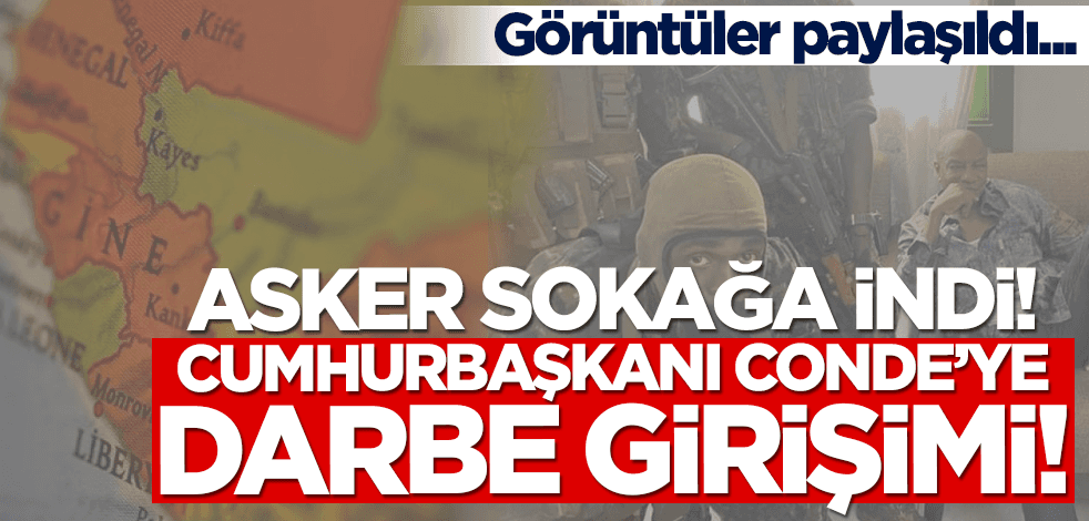 Asker sokağa indi! Cumhurbaşkanı Conde'ye darbe girişimi