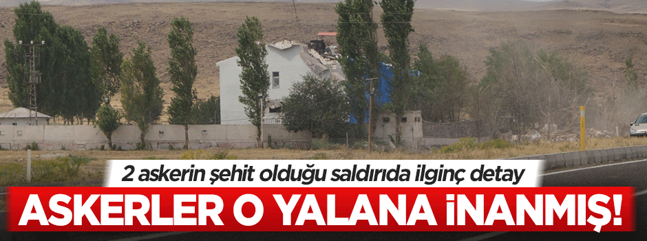 Askere traktörlü intihar saldırısında ilginç detay