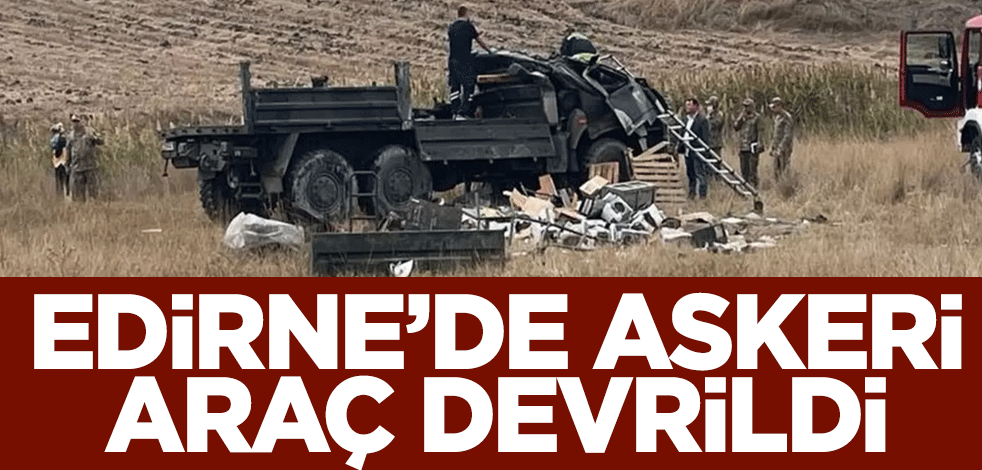 Askeri araç devrildi: Yaralılar var