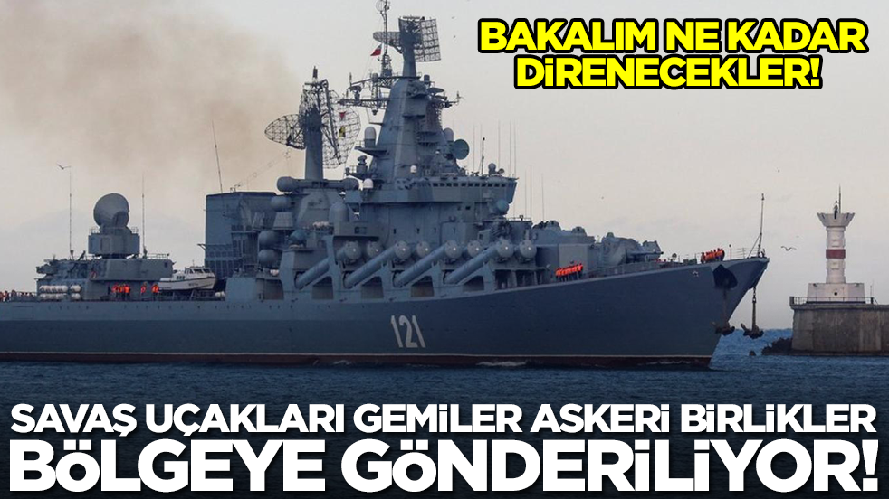 Askeri birlikler, savaş uçakları, gemiler ve füzeler bölgeye gönderiliyor: Bakalım ne kadar direnecekler