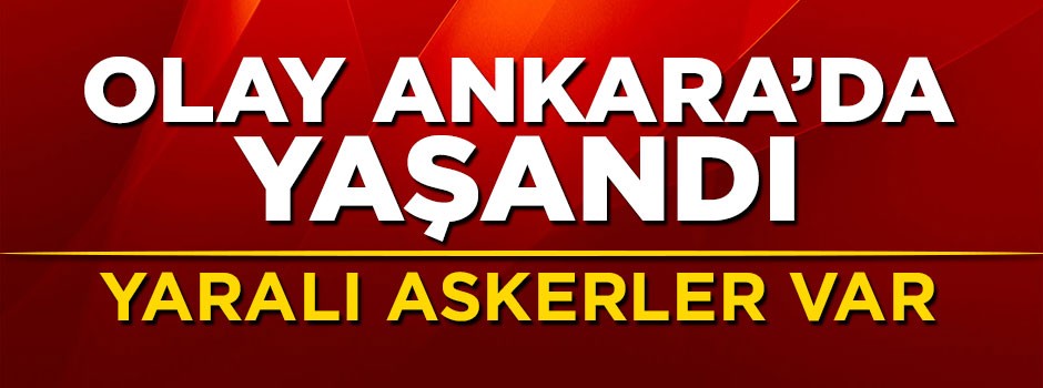 Ankara’da askeri personel servisi kaza yaptı: Yaralılar var