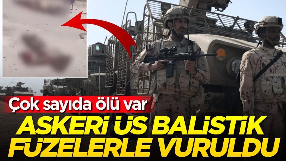 Askeri üs balistik füzelerle vuruldu! Çok sayıda ölü var