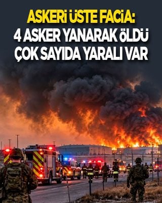 Askeri üste cehennem provası: 4 asker yanarak öldü, çok sayıda yaralı var!