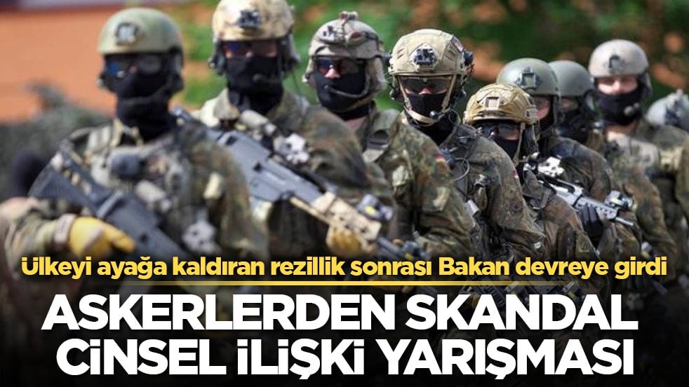 Askerlerden skandal cinsel ilişki yarışması! Ülkeyi ayağa kaldıran rezillik sonrası Bakan devreye girdi 