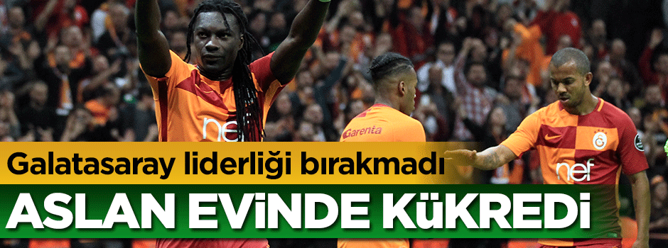 Aslan evinde kükredi