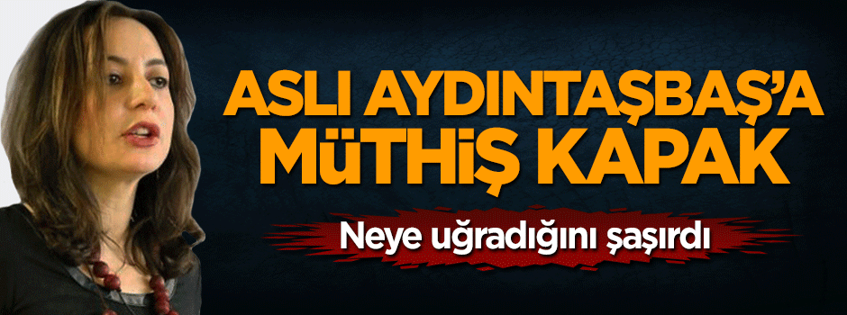 Aslı Aydıntaşbaş'a müthiş kapak