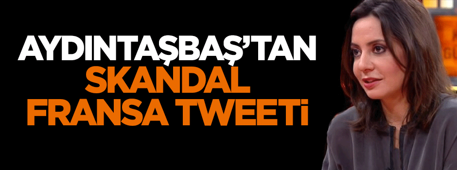 Aslı Aydıntaşbaş'tan skandal Fransa tweeti!