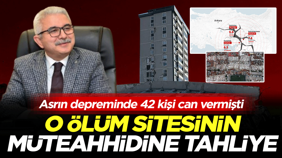 Asrın depreminde 42 kişi can vermişti: O ölüm sitesinin müteahhidine tahliye!