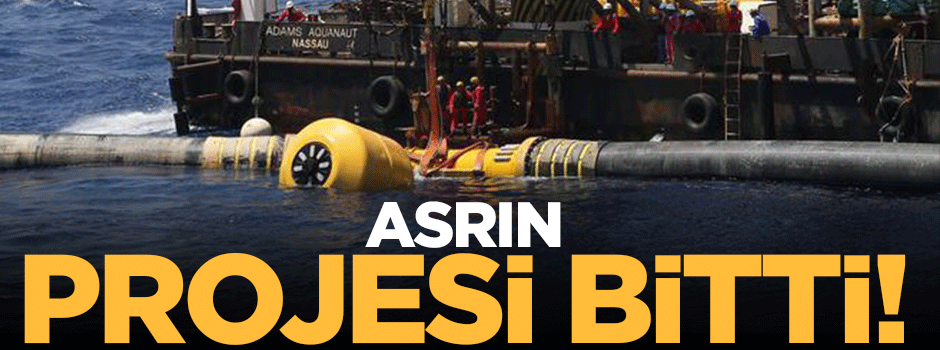 Asrın projesi bitti KKTC'ye ilk su verildi