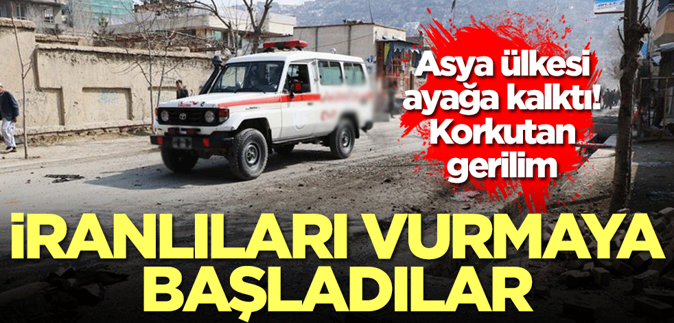 Asya ülkesi halk ayağa kalktı! Korkutan gerilim: İranlıları vurmaya başladılar...