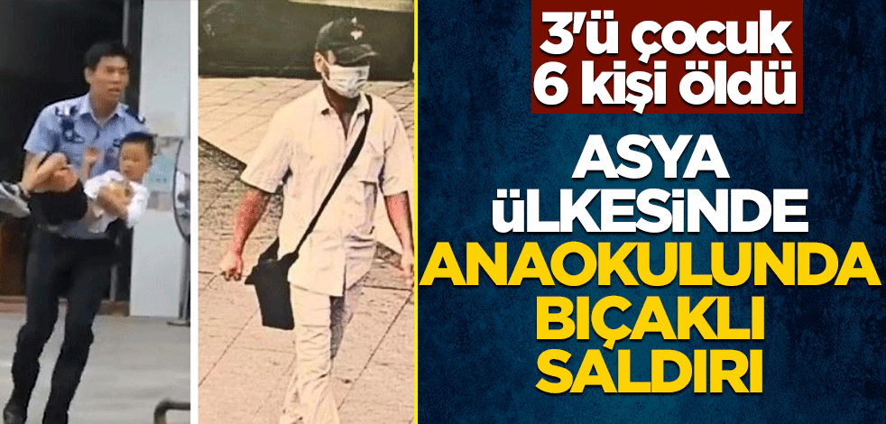 Asya ülkesinde anaokulunda bıçaklı saldırı