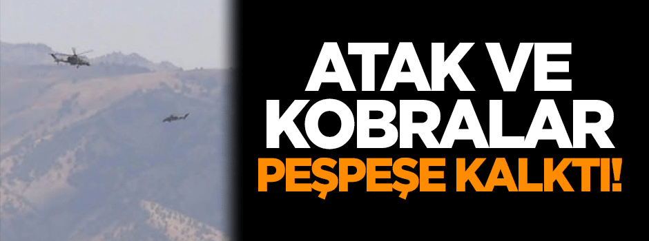 Atak ve Kobralar peşpeşe kalktı!