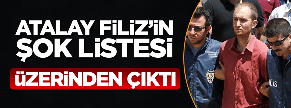 Atalay Filiz'in çantasından porno oyuncularının listesi çıktı