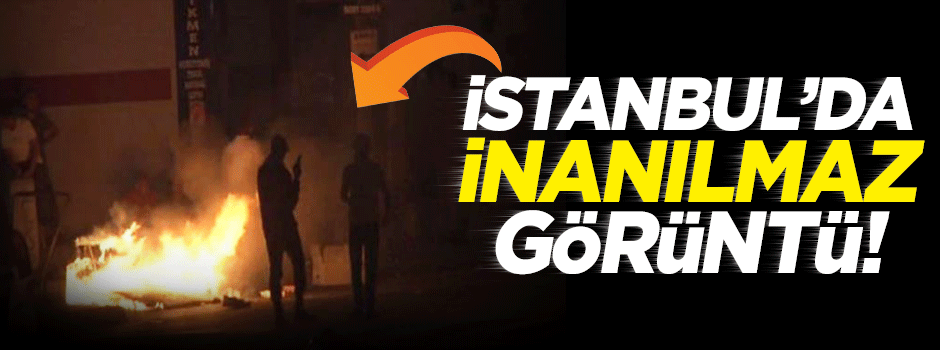 Ataşehir'de terör örgütü PKK yandaşı teröristler olay çıkardı