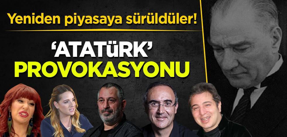 'Atatürk' provokasyonuna sanatçı bozuntuları da katıldı!