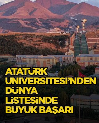 Atatürk Üniversitesi’nden dünya listesinde büyük başarı