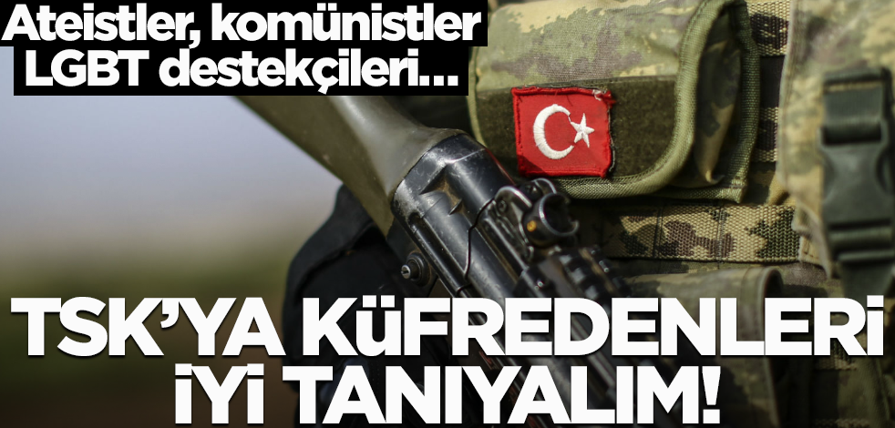 Ateistler, komünistler, LGBT destekçileri… TSK’ya küfredenleri iyi tanıyalım!