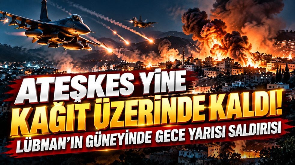 Ateşkes yine hiçe sayıldı! İşgal ordusu Lübnan’ın güneyini vurdu