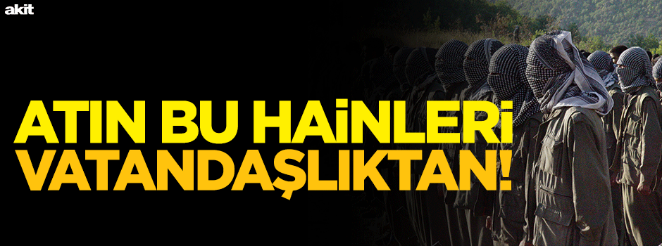 Atın bu teröristleri vatandaşlıktan!