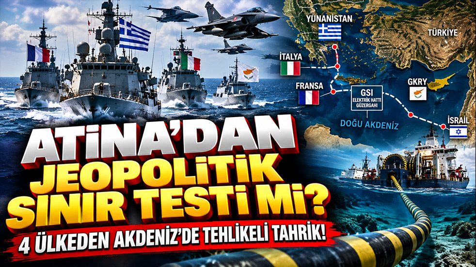 Atina’dan jeopolitik sınır testi mi? 4 ülkeden Doğu Akdeniz’de dikkat çeken hamle