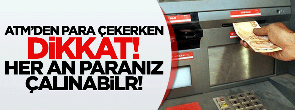 ATM tuşlarının sesini kopyalayıp paraları çaldılar