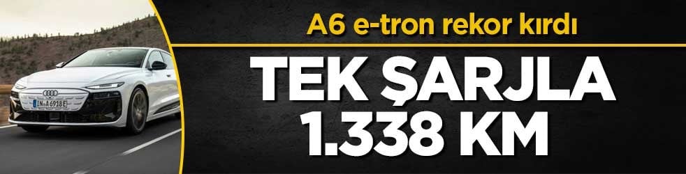 Audi A6 e-tron’dan 1.338 kilometrelik rekor: Tek şarjla 45 saat yol aldı