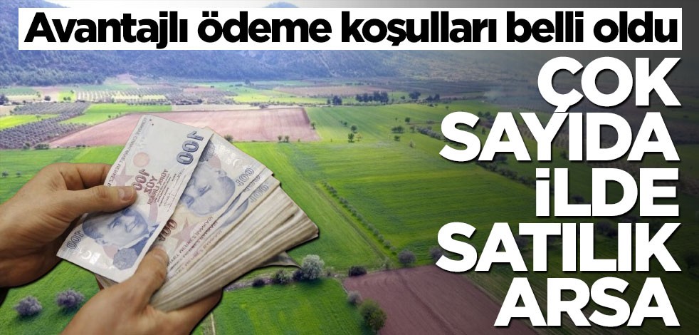 Avantajlı ödeme koşulları belli oldu! Çok sayıda ilde satılık arsa