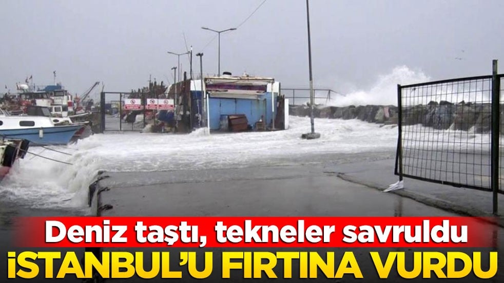 Avcılar'da deniz taştı