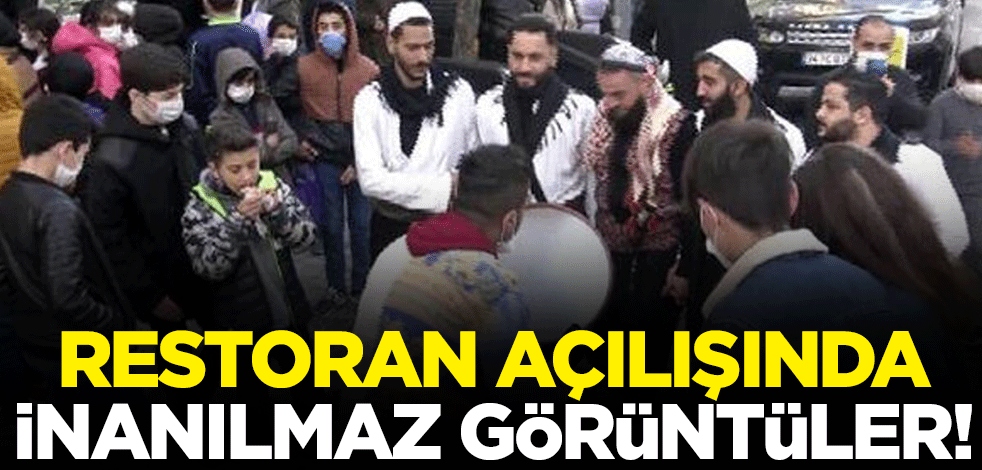 Avcılar'da palyaçolu, halaylı restoran açılışı! Koronavirüs tedbirleri hiçe sayıldı