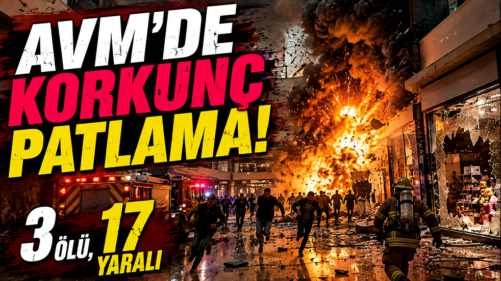 AVM’de korkunç patlama! 3 ölü, 17 yaralı