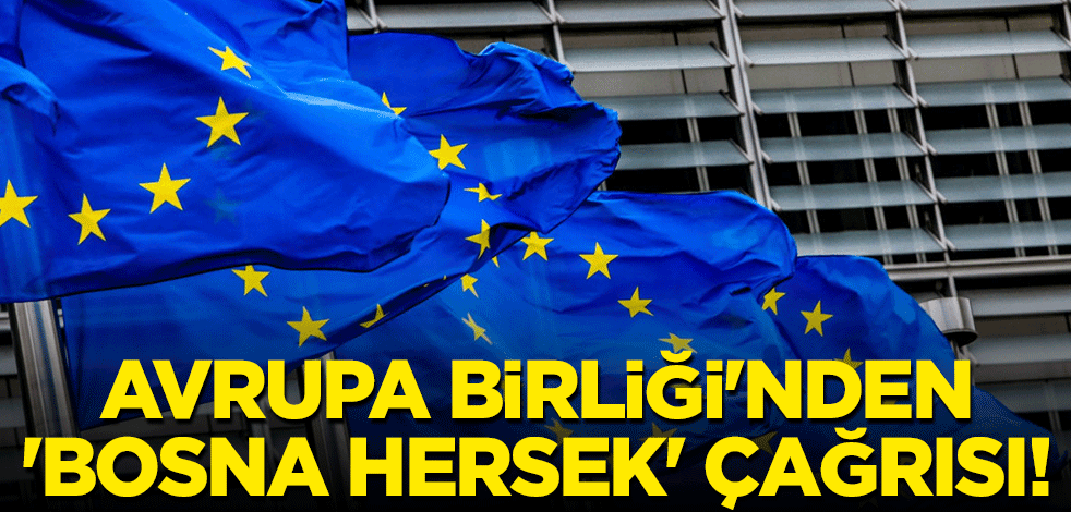Avrupa Birliği'nden 'Bosna Hersek' çağrısı!
