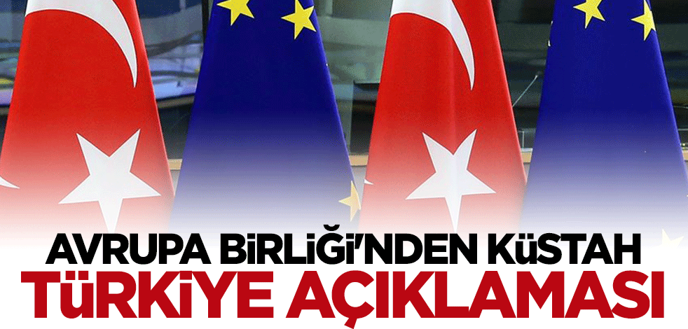Avrupa Birliği'nden küstah Türkiye açıklaması