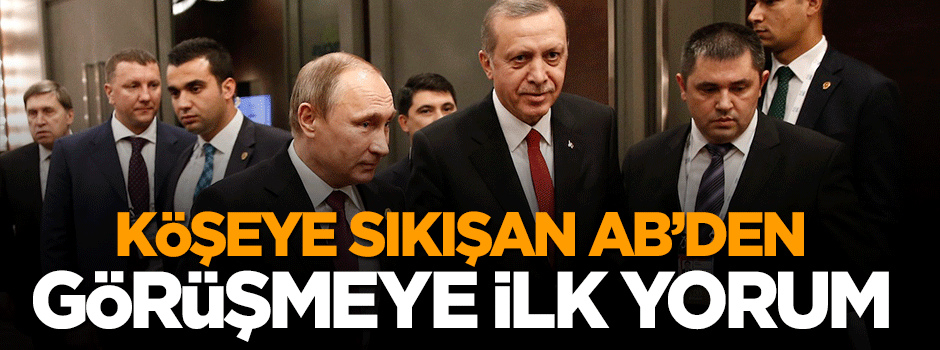 Avrupa Birliği'nden Türkiye-Rusya yorumu