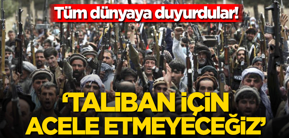Avrupa Komisyonu’ndan açıklama: Taliban için acele etmeyeceğiz