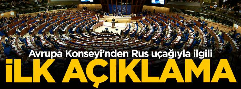 Avrupa Konseyi'nden Rus uçağıyla ilgili ilk açıklama