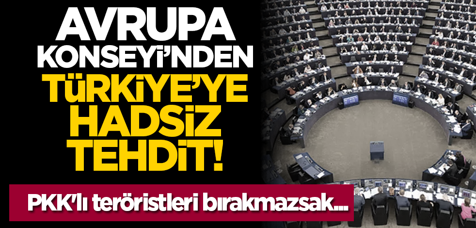 Avrupa Konseyi’nden Türkiye’ye hadsiz tehdit! PKK'lı teröristleri bırakmazsak...