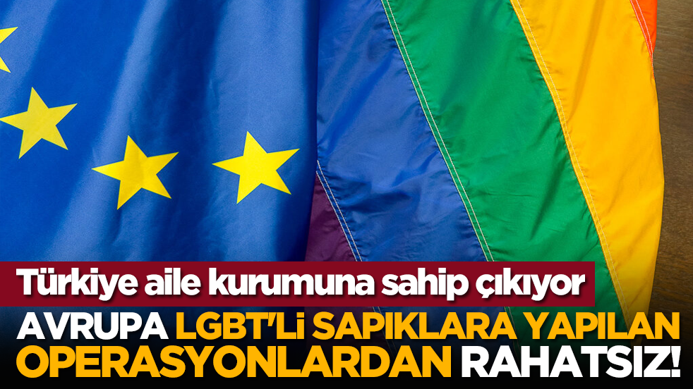Avrupa LGBT'li sapıklara yapılan operasyonlardan rahatsız!