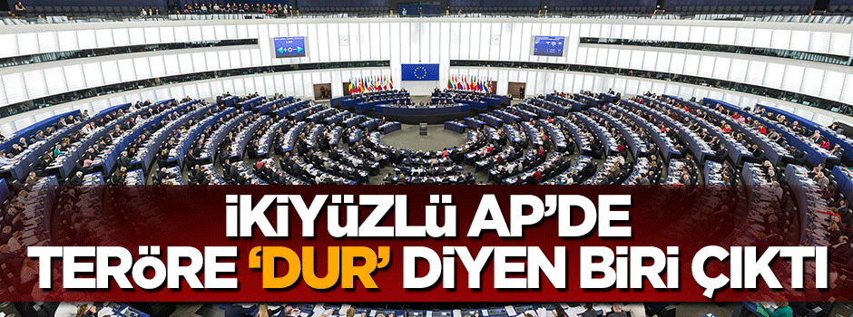 Avrupa Paralamentosu'nda teröre 'Dur' diyen biri çıktı