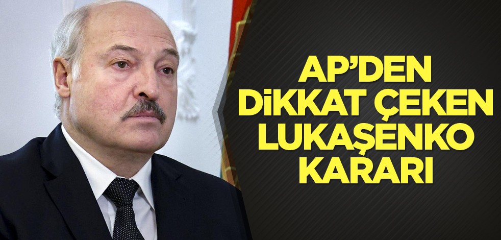 Avrupa Parlamentosu'ndan Lukaşenko kararı