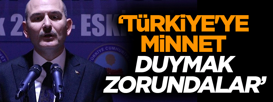 ‘Avrupa, Türkiye'ye minnet duymak zorunda’