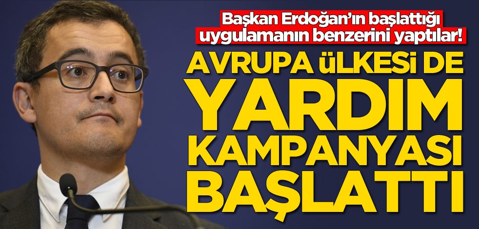 Avrupa ülkesi de yardım kampanyası başlattı