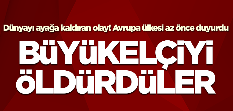 Avrupa ülkesi dünyayı ayağa kaldıran açıklamayı yaptı! Büyükelçi öldürüldü