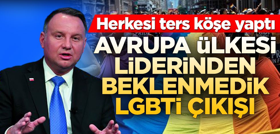 Avrupa ülkesi liderinden beklenmedik LGBTi çıkışı