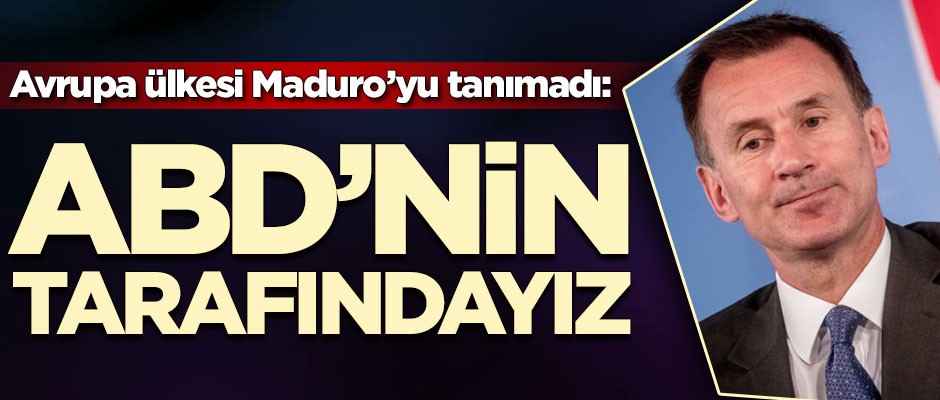 Avrupa ülkesi Maduro'yu tanımadı! 'ABD'nin yanındayız'
