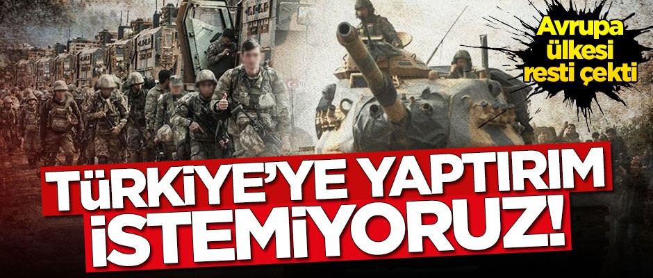 Avrupa ülkesi resti çekti: Türkiye'ye yaptırım istemiyoruz