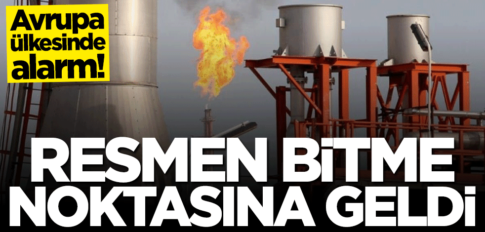 Avrupa ülkesinde alarm! Doğal gaz bitme noktasına geldi