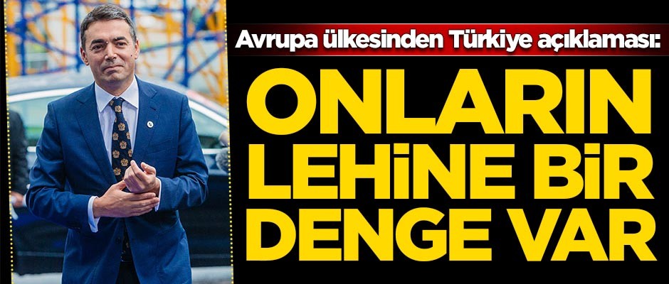 Avrupa ülkesinden Türkiye açıklaması: Onların lehine bir denge var