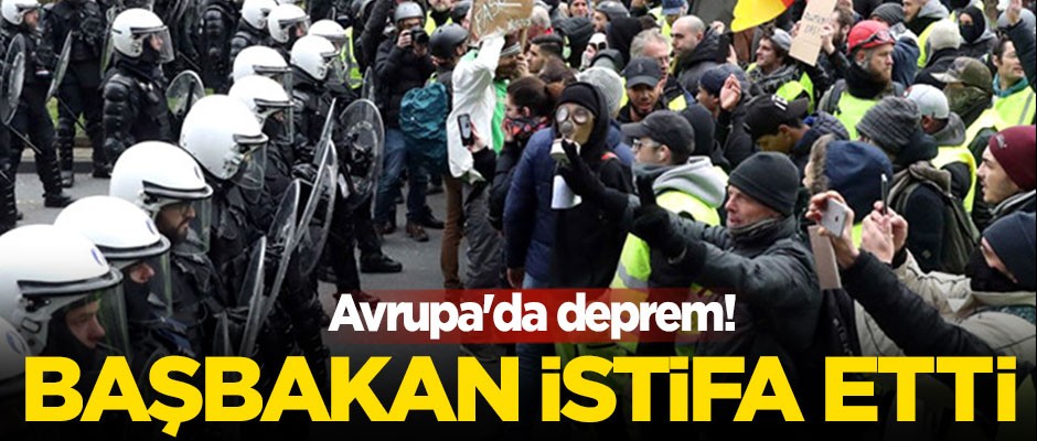 Avrupa'da deprem! Başbakan istifa etti
